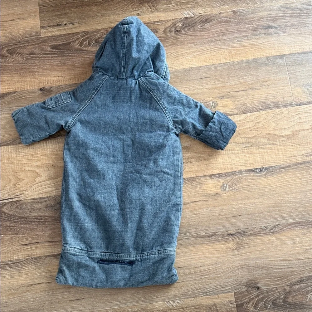 Baby Gap Denim Bunting Jersey Lined 0-3 Months